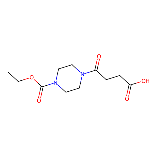 4-[4-(Ethoxycarbonyl)piperazin-1-yl]-4-oxobutanoic acid structure