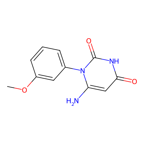 6-amino-1-(3-methoxyphenyl)pyrimidine-2,4(1H,3H)-dione structure