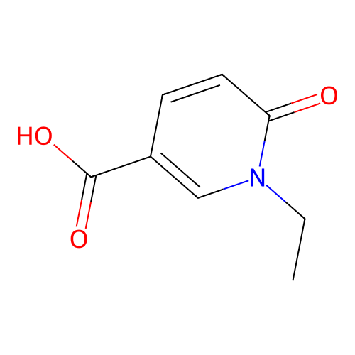 1-Ethyl-6-oxo-1,6-dihydropyridine-3-carboxylic acid structure