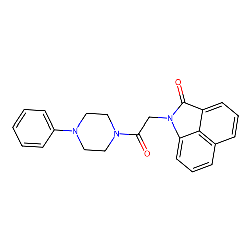 1-[2-Oxo-2-(4-phenyl-piperazin-1-yl)-ethyl]-1H-benzo[cd]indol-2-one structure
