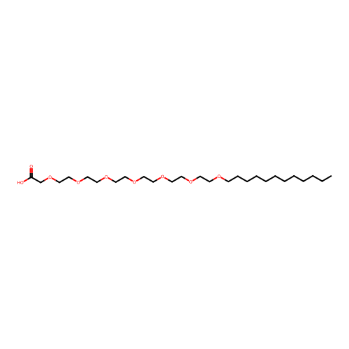 3,6,9,12,15,18,21-Heptaoxatritriacontanoic acid structure