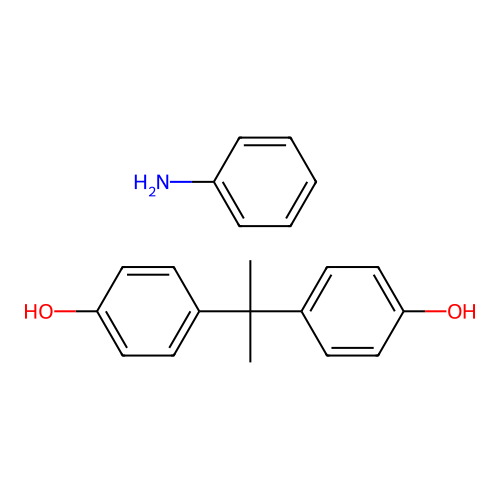 Aniline;4-[2-(4-hydroxyphenyl)propan-2-yl]phenol structure
