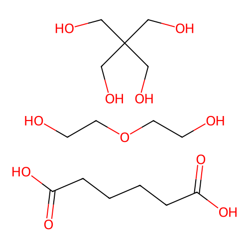 (C6-H10-O4.C5-H12-O4.C4-H10-O3)x- structure