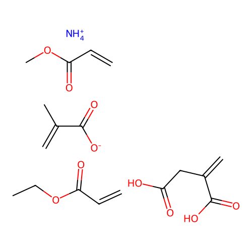 (C5-H8-O2.C5-H6-O4.C4-H6-O2.C4-H6-O2)x-.x-H3-N structure