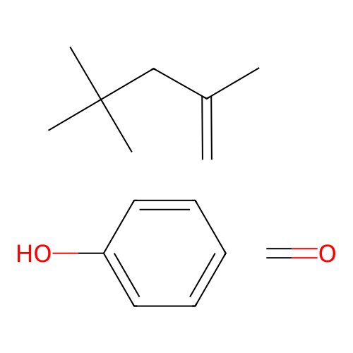 Formaldehyde;phenol;2,4,4-trimethylpent-1-ene structure