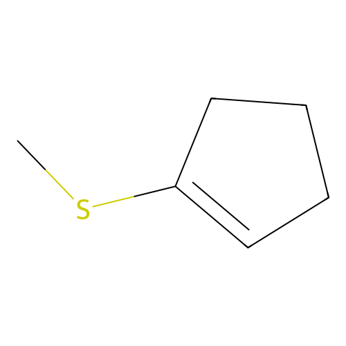 Cyclopentene, (methylthio)- structure