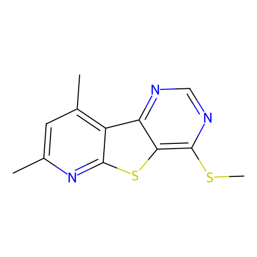 7,9-Dimethyl-4-(methylthio)pyrido[3',2':4,5]thieno[3,2-d]pyrimidine structure