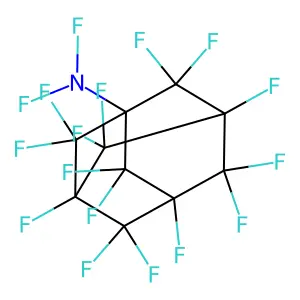N,N-Difluoro-perfluoroadamantamine structure