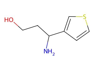3-Amino-3-(thiophen-3-yl)propan-1-ol structure