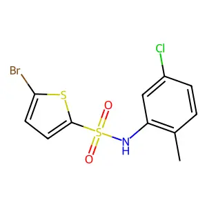 5-bromo-N-(5-chloro-2-methylphenyl)thiophene-2-sulfonamide structure