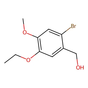 (2-Bromo-5-ethoxy-4-methoxyphenyl)methanol structure