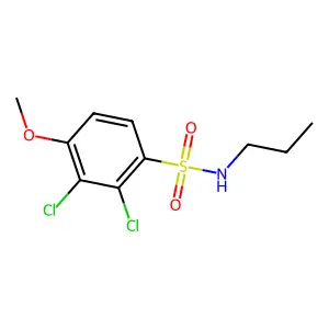 2,3-dichloro-4-methoxy-N-propylbenzenesulfonamide structure