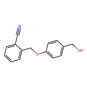 2-{[4-(Hydroxymethyl)phenoxy]methyl}benzonitrile structure