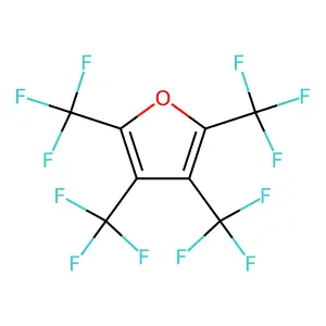 2,3,4,5-Tetra(trifluoromethyl)furane structure