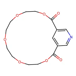 3,6,9,12,15-Pentaoxa-19-azabicyclo[15.3.1]henicosa-1(21),17,19-triene-2,16-dione structure