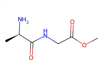 Methyl 2-(2-aminopropanoylamino)acetate structure