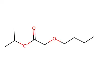 Acetic acid, butoxy-, 1-methylethyl ester structure