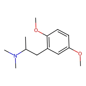 2,5-二甲氧基-N,N,α-三甲基苯乙胺 structure