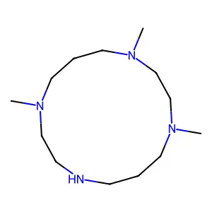 1,4,8,11-Tetraazacyclotetradecane, 1,4,8-trimethyl- structure