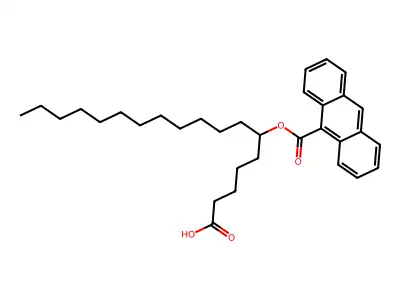 6-(9-Anthroyloxy)stearic acid structure