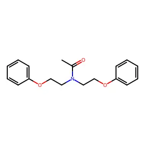 N,N-bis(2-phenoxyethyl)acetamide structure
