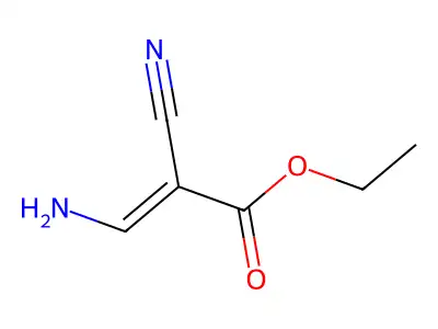Ethyl 3-amino-2-cyanoprop-2-enoate structure