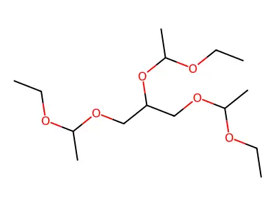 1,2,3-Tris((1-ethoxy)ethoxy)propane structure