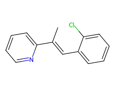 2-[(E)-1-(2-chlorophenyl)prop-1-en-2-yl]pyridine structure