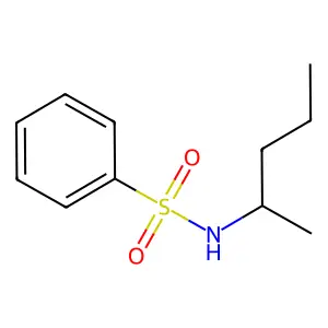 N-pentan-2-ylbenzenesulfonamide structure