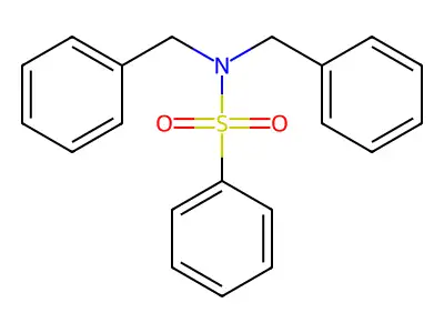 N,N-dibenzylbenzenesulfonamide structure