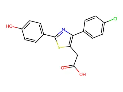 4-Hydroxyfentiazac structure