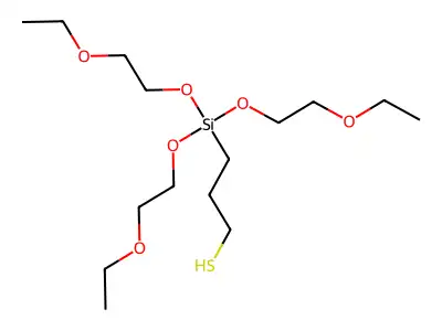 3-(Tris(2-ethoxyethoxy)silyl)propanethiol structure