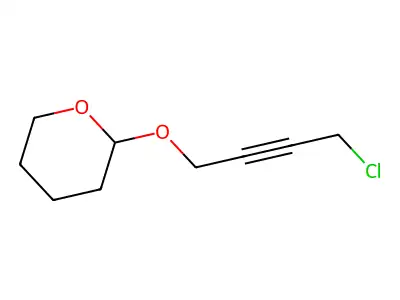 2-[(4-Chlorobut-2-yn-1-yl)oxy]oxane structure