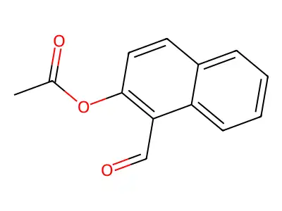 1-Formyl-2-naphthyl acetate structure