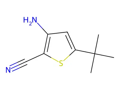 3-Amino-5-tert-butylthiophene-2-carbonitrile structure