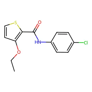 N-(4-Chlorophenyl)-3-ethoxy-2-thiophenecarboxamide structure