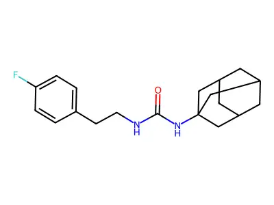 N-adamantanyl{[2-(4-fluorophenyl)ethyl]amino}carboxamide structure