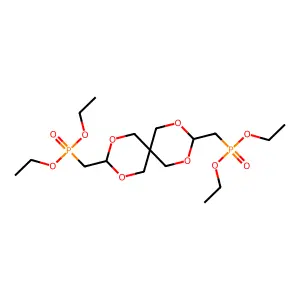 3,9-Bis(diethoxyphosphorylmethyl)-2,4,8,10-tetraoxaspiro[5.5]undecane structure