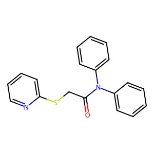 N,N-diphenyl-2-pyridin-2-ylsulfanylacetamide structure