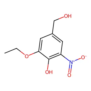2-Ethoxy-4-(hydroxymethyl)-6-nitrophenol structure