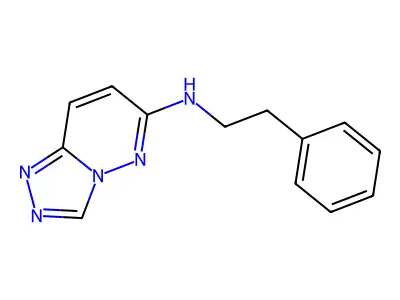 N-(2-phenylethyl)[1,2,4]triazolo[4,3-b]pyridazin-6-amine structure