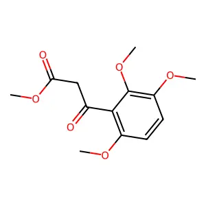 3-Oxo-3-(2,3,6-trimethoxyphenyl)propionic acid methyl ester structure