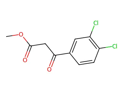 3-(3,4-Dichlorophenyl)-3-oxo-propionic acid methyl ester structure