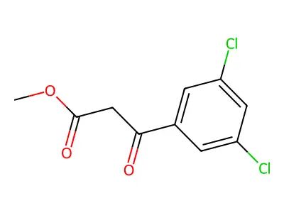 Methyl 3-(3,5-dichlorophenyl)-3-oxopropanoate structure