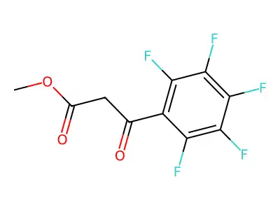Methyl 2,3,4,5,6-pentafluoro-beta-oxobenzenepropanoate structure