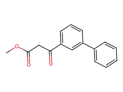 Methyl 3-oxo-3-(3-phenylphenyl)propanoate structure