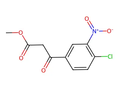 3-(4-Chloro-3-nitro-phenyl)-3-oxo-propionic acid methyl ester structure