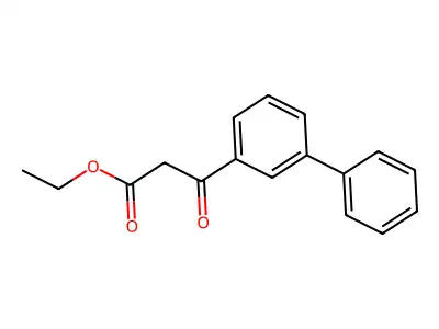 Ethyl 3-oxo-3-(3-phenylphenyl)propanoate structure
