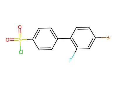 4'-Bromo-2'-fluorobiphenyl-4-sulfonyl chloride structure