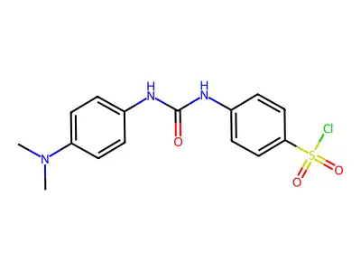 4-[3-(4-Dimethylamino-phenyl)-ureido]-benzenesulfonyl chloride structure